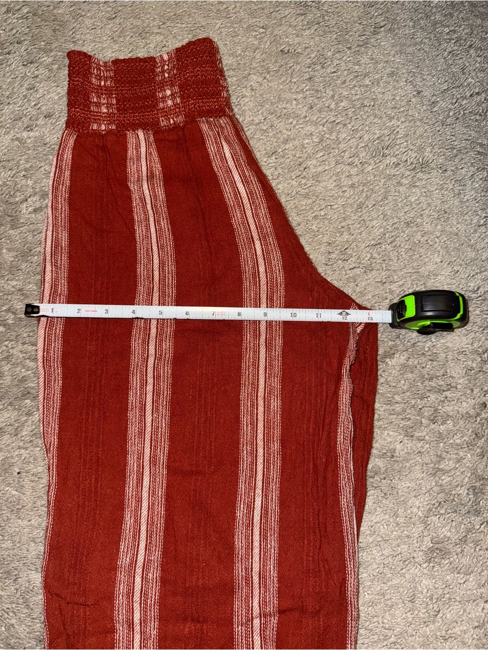 Rewash Rust-Striped Wide Leg Pants - Picture 8 of 10
